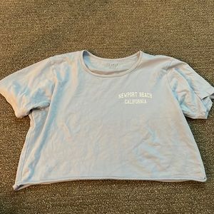 Blue brandy Melville cropped T